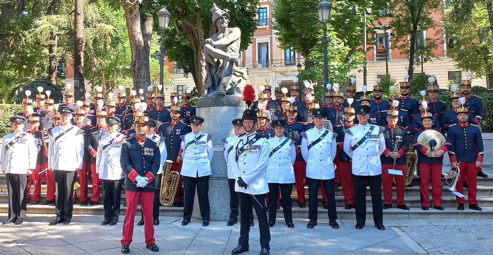 The British Army´s Salamanca Band, una sección del Regimiento de Infantería "Los Rifles" del Ejército Británico.