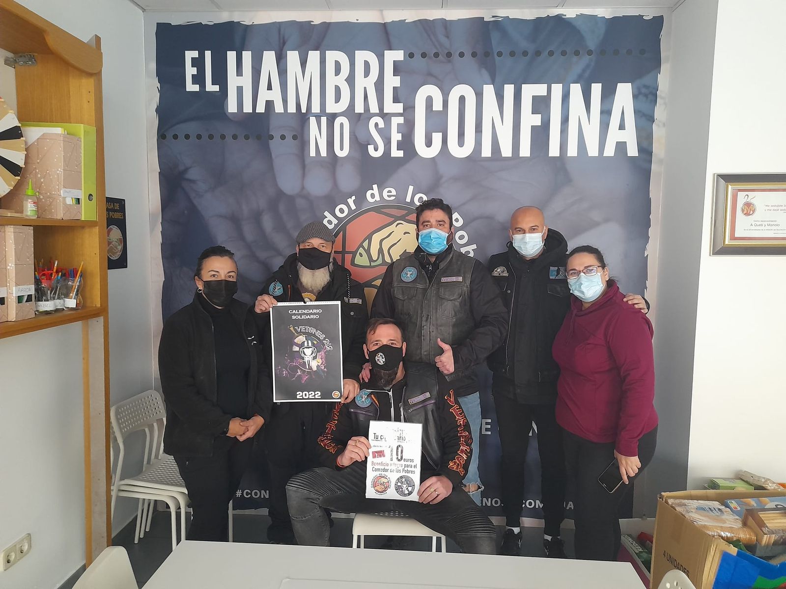 Asociación Cultural Motera Vetones212 de Castellanos de Moriscos en el Comedor de Los Pobres