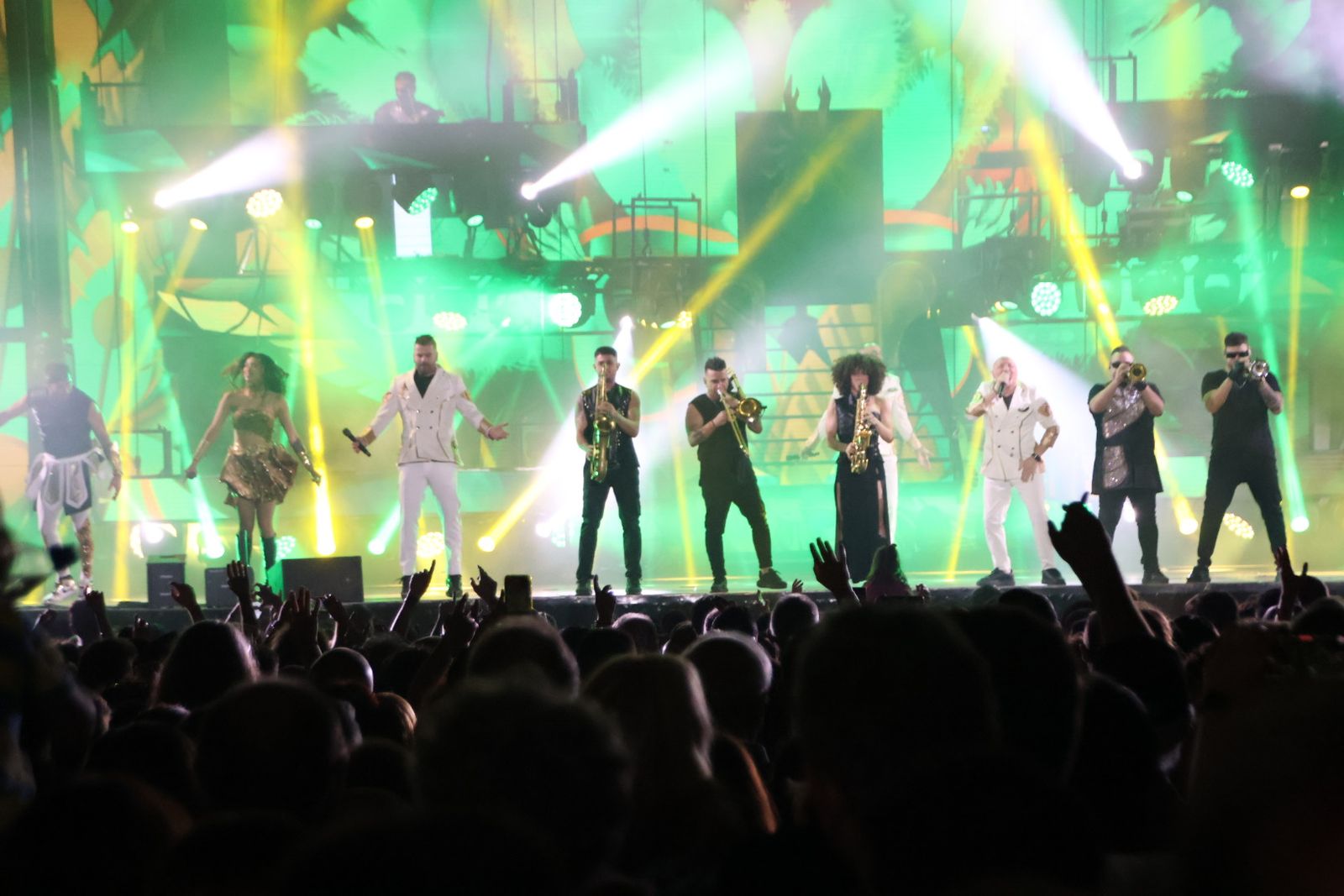 Panorama en la plaza Mayor de Guijuelo