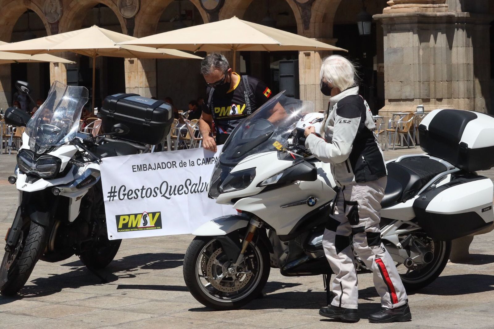 El alcalde de Salamanca, embajador de la campaña de la Plataforma Motera por la Seguridad Vial (1)