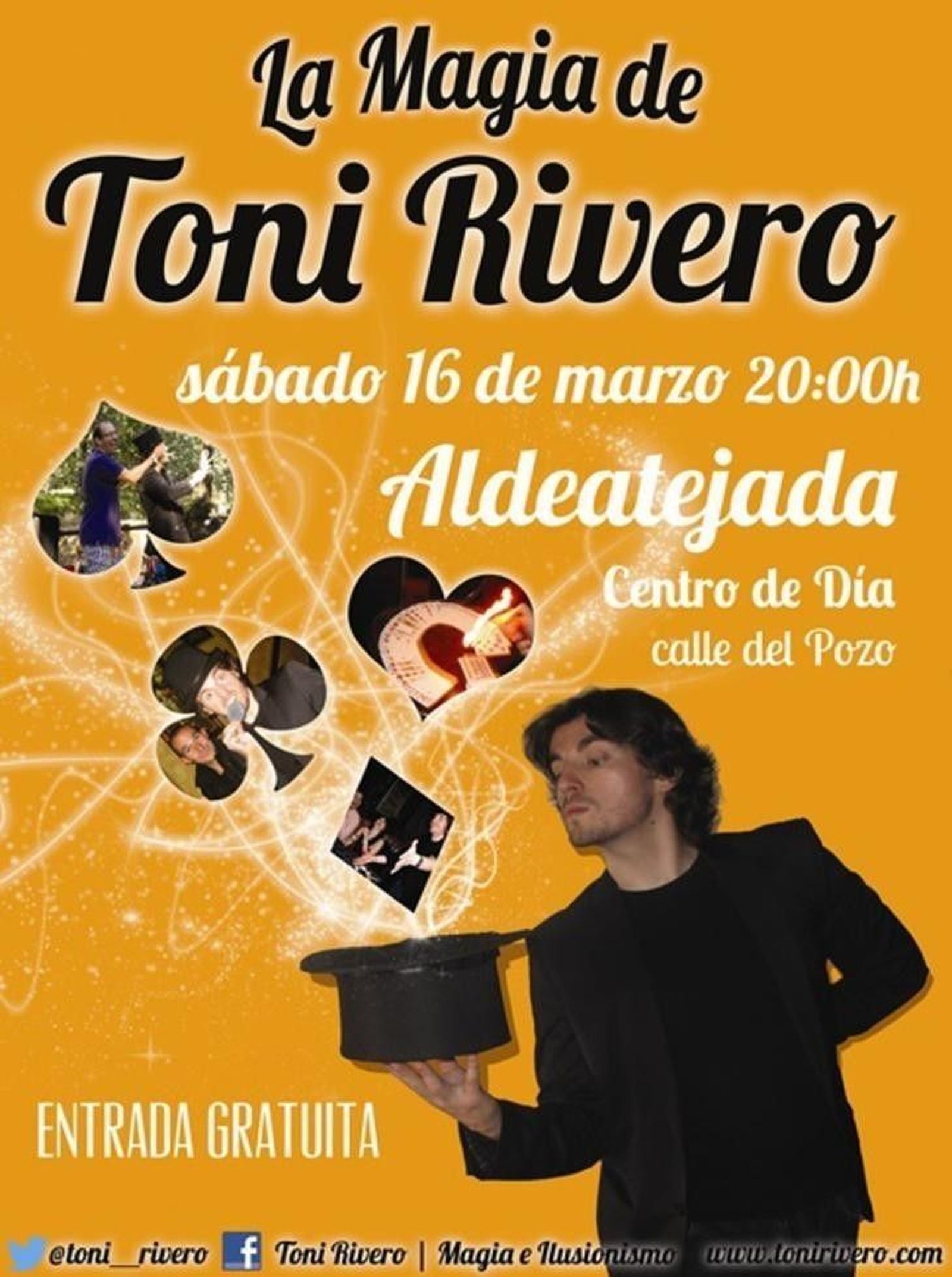 El Centro de Día acogerá el espectáculo de Magia de Toni Rivero