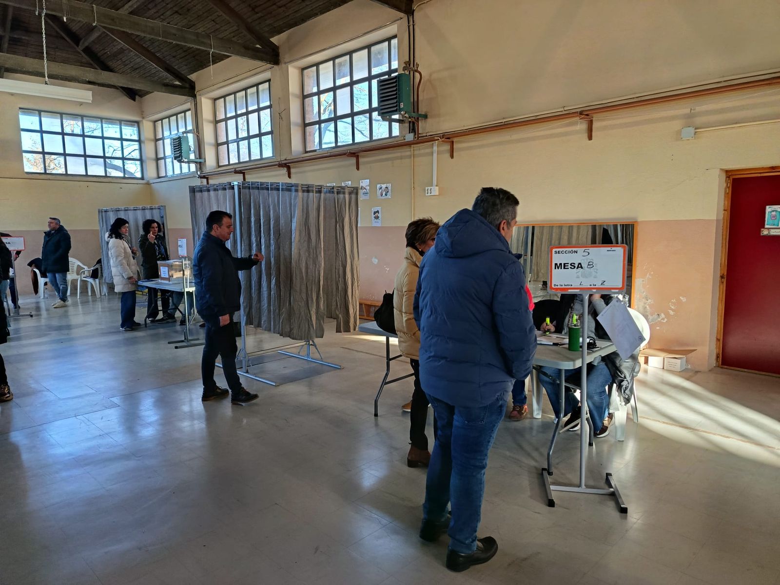 Imagen del colegio Obispo Nieto en esta mañana de domingo