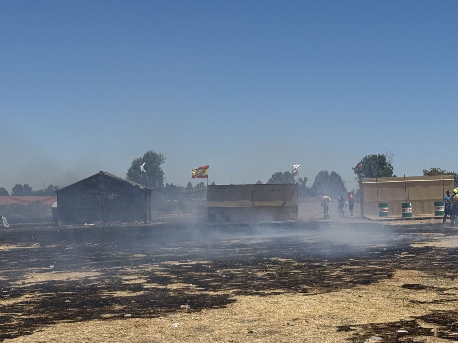 Incendio forestal en la zona de peñas de Santa Marta de Tormes