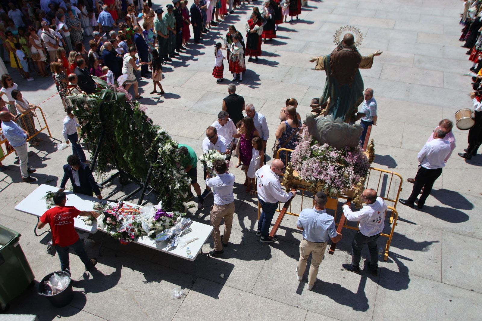 Procesión y ofrenda floral en honor de Nuestra Señora de la Asunción en Guijuelo