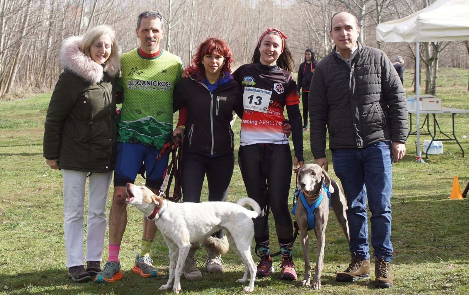 Ganadores del IV Canicross Alba de Tormes FOTO JUANES