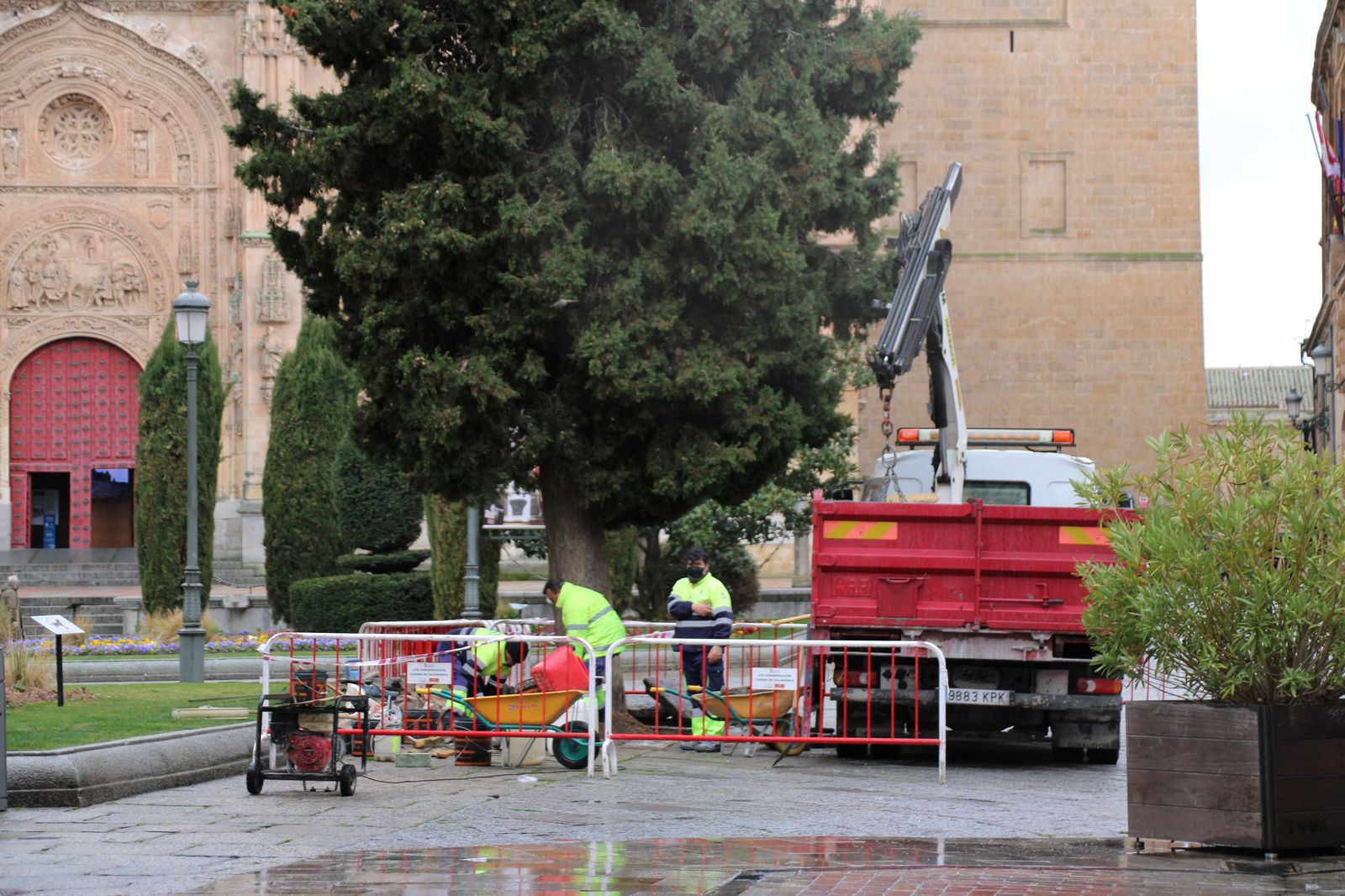 Obras en la plaza Anaya