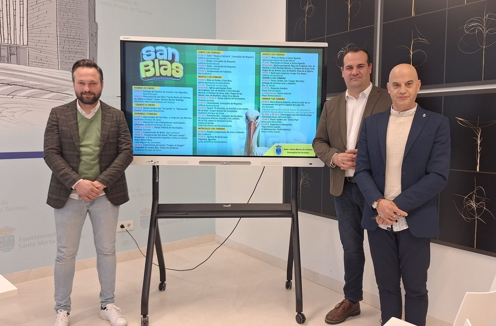 Norberto Flores, David Mingo y Juan Carlos Bueno