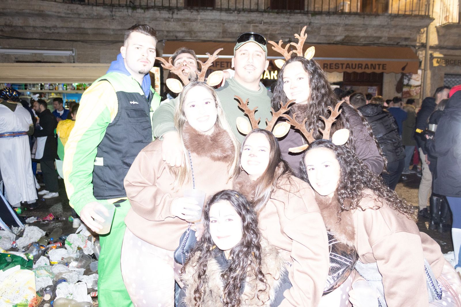 Salamanca de noche, sábado del Carnaval del Toro de Ciudad Rodrigo