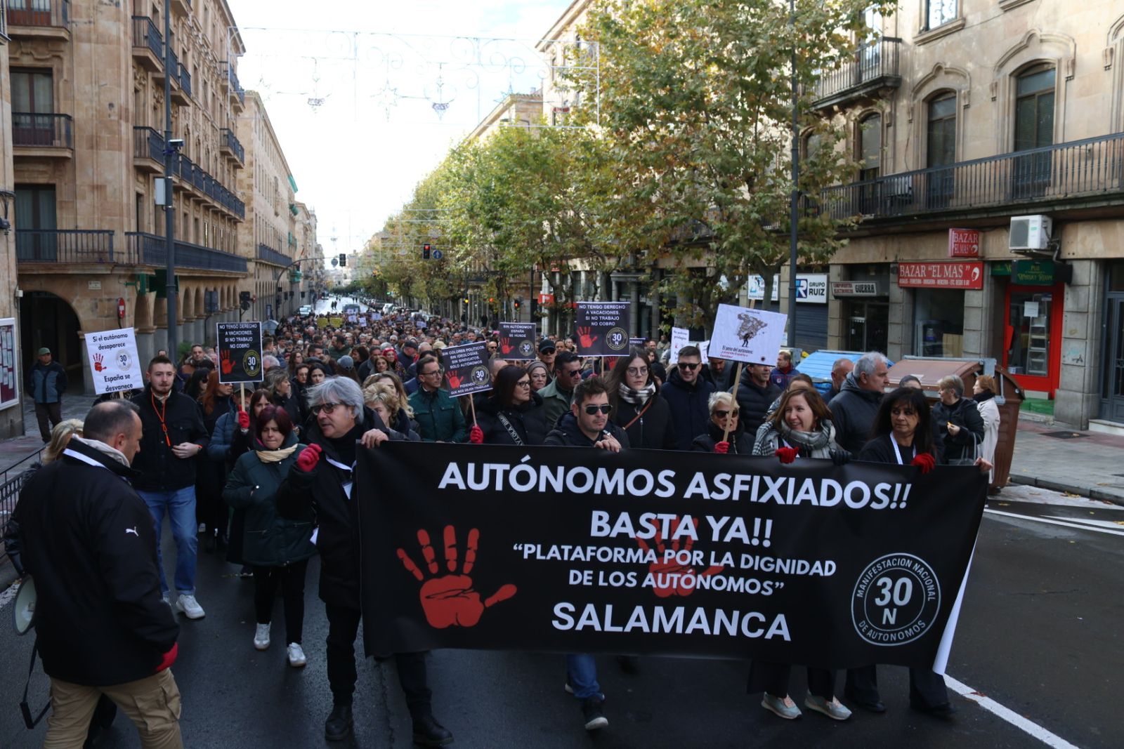 Manifestación de Autónomos por el 30N
