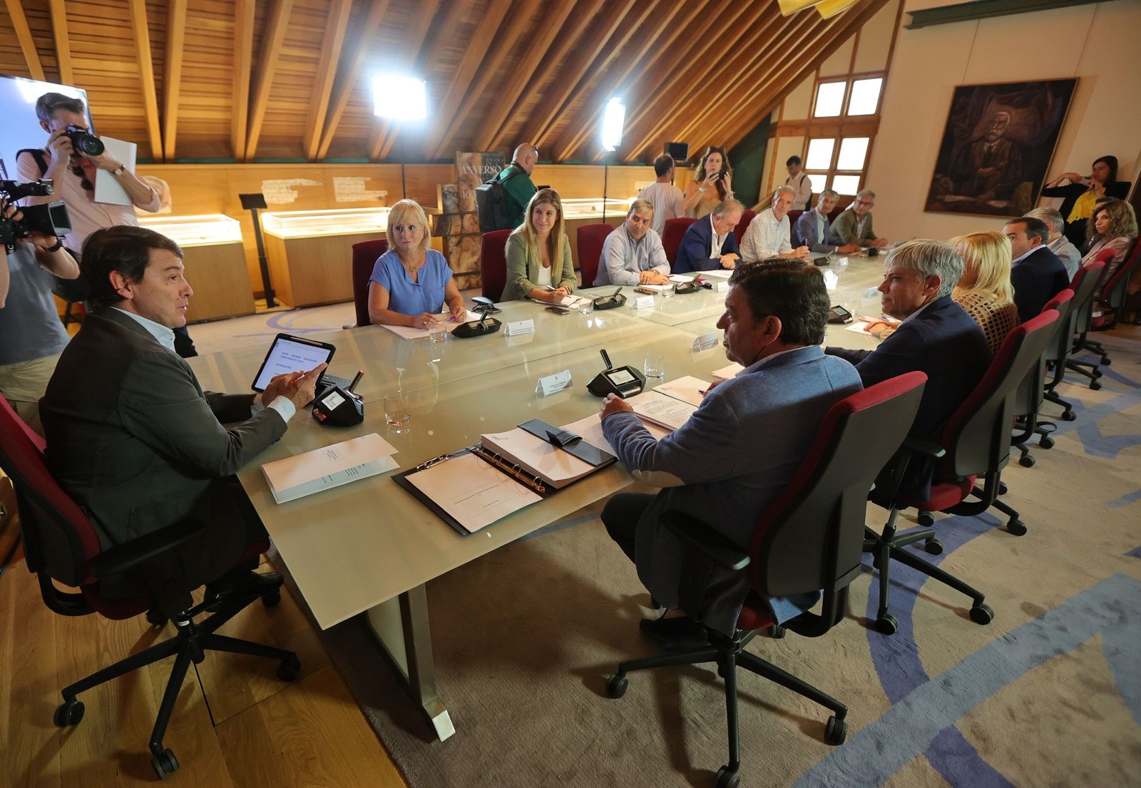 El presidente de la Junta de Castilla y León, Alfonso Fernández Mañueco