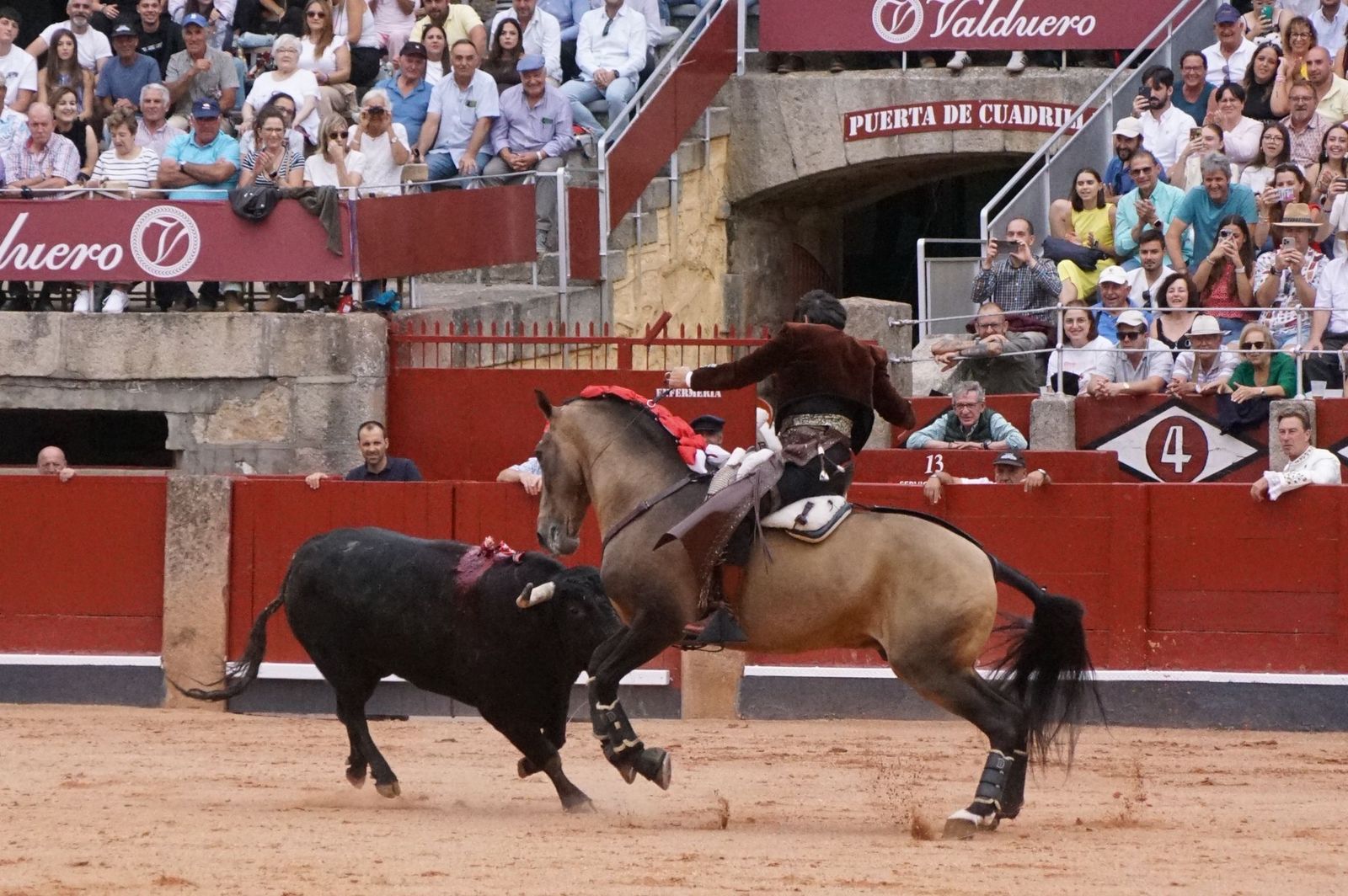 Exhibición de rejoneo en La Glorieta a cargo de Diego Ventura, Rui Fernandes y Sergio Galán