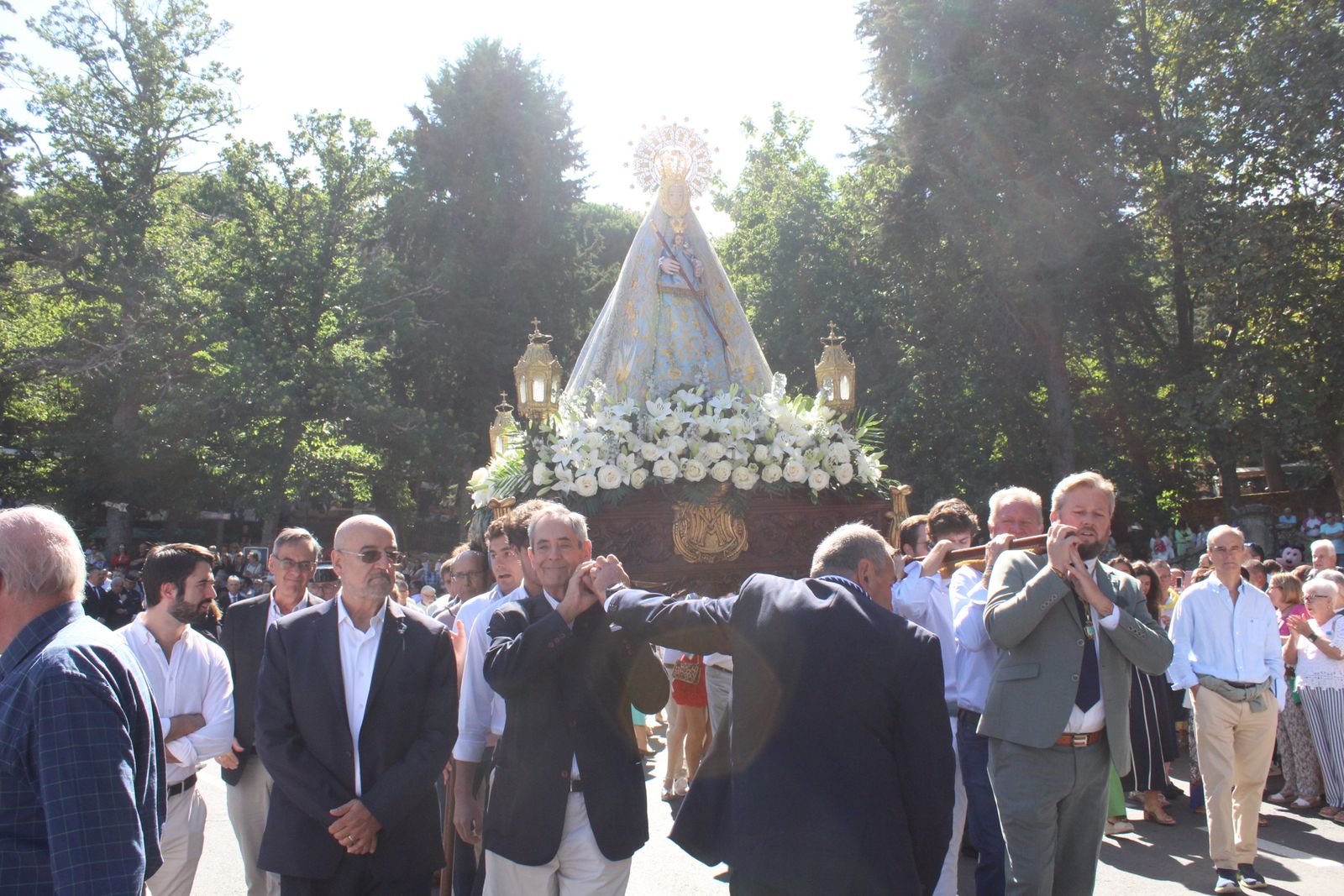 Béjar, misa y procesión en el santuario de Nuestra Señora del Castañar