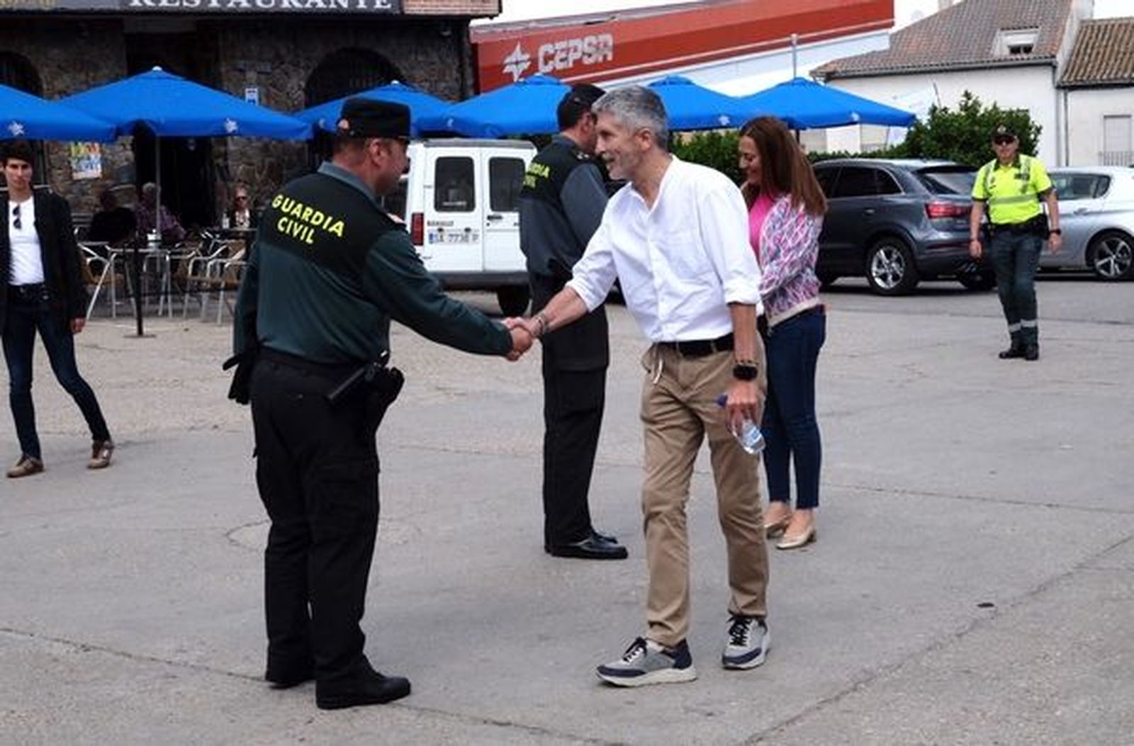 El ministro del Interior, Grande Marlaska en Ledesma. Foto ICAL