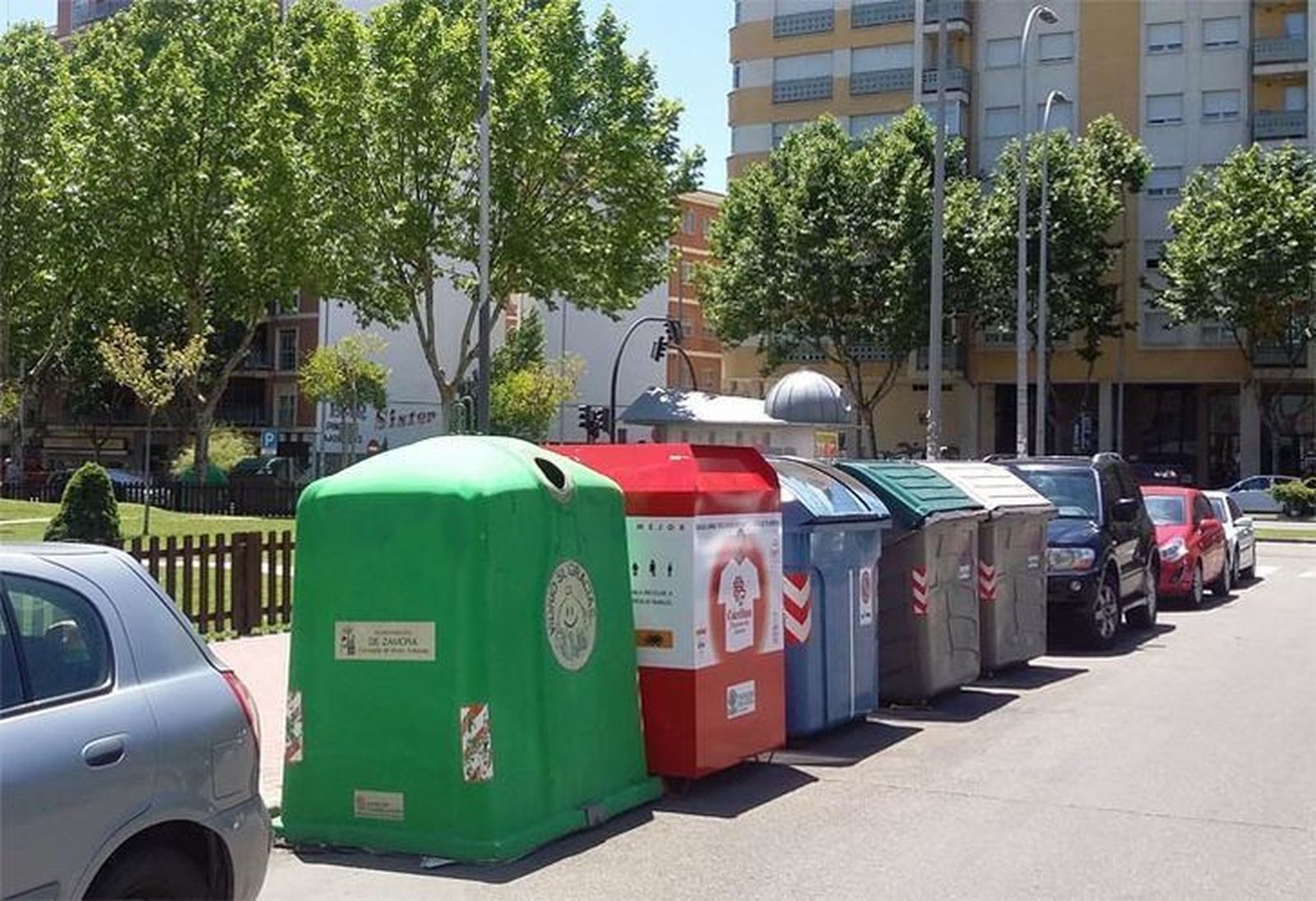 Contenedores en Zamora. Archivo