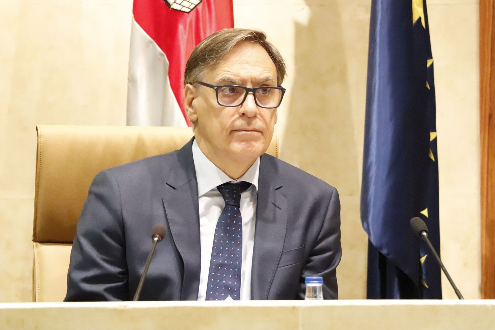 Carlos García Carbayo durante un Pleno