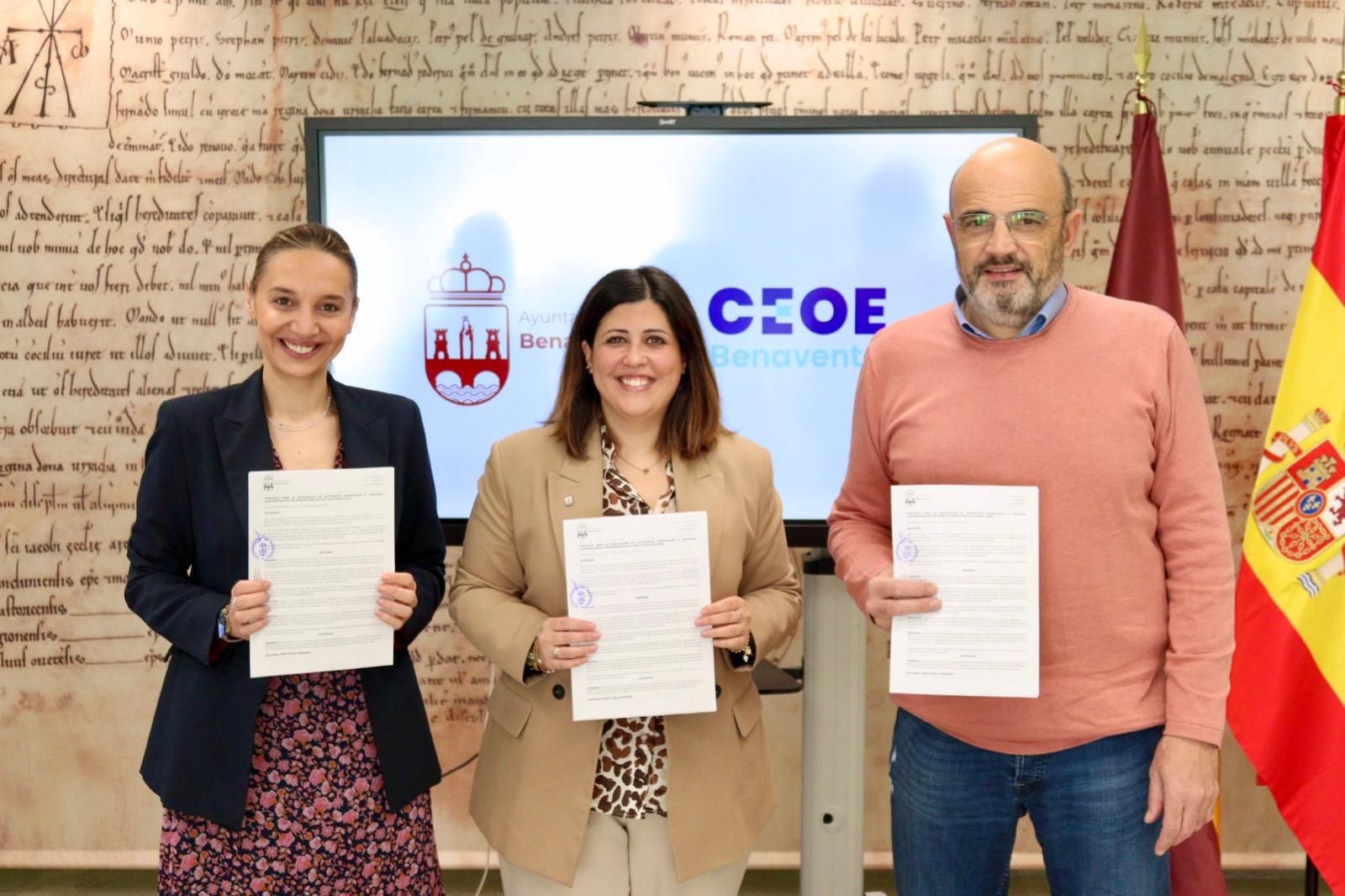 Benavente renueva su convenio de colaboración con CEOE - CEPYME para 2025