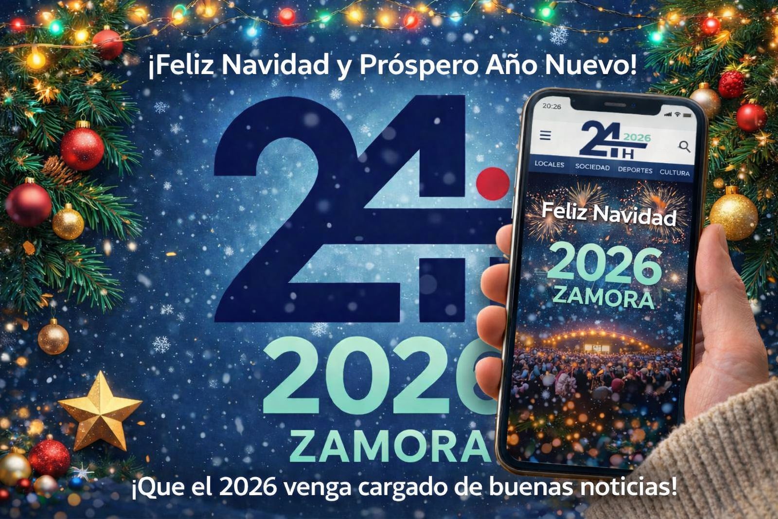 Zamora 24 horas les desea una feliz Navidad