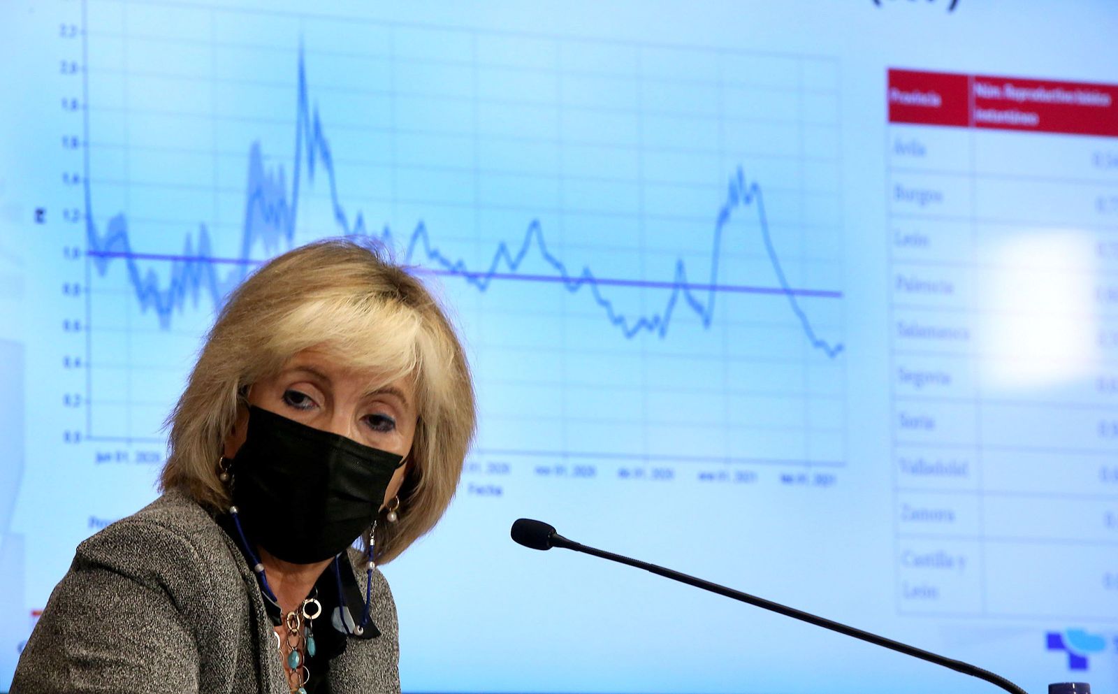 Verónica Casado, en una rueda de prensa | ICAL.