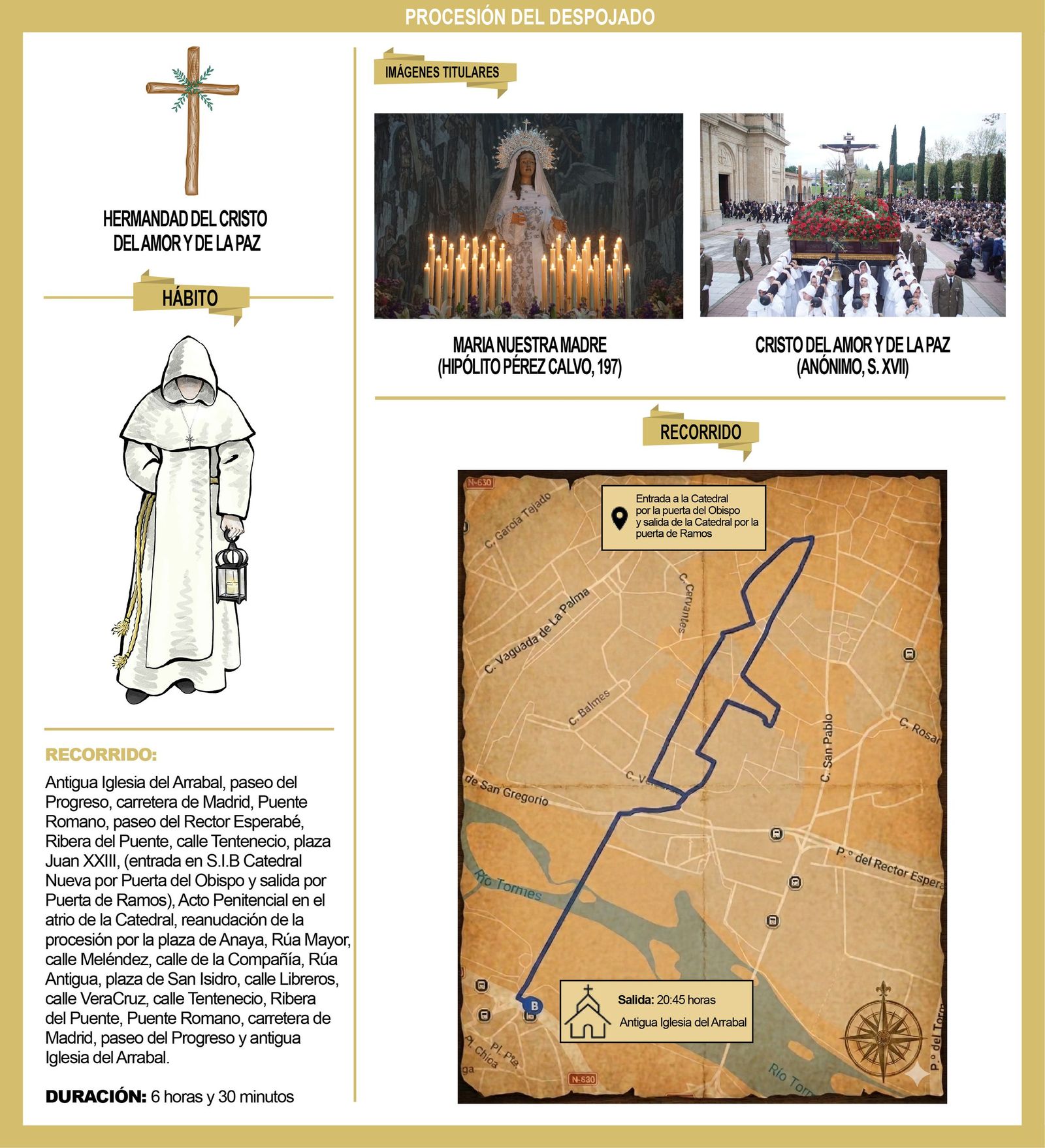 Recorrido Hermandad del Cristo del Amor y de la Paz