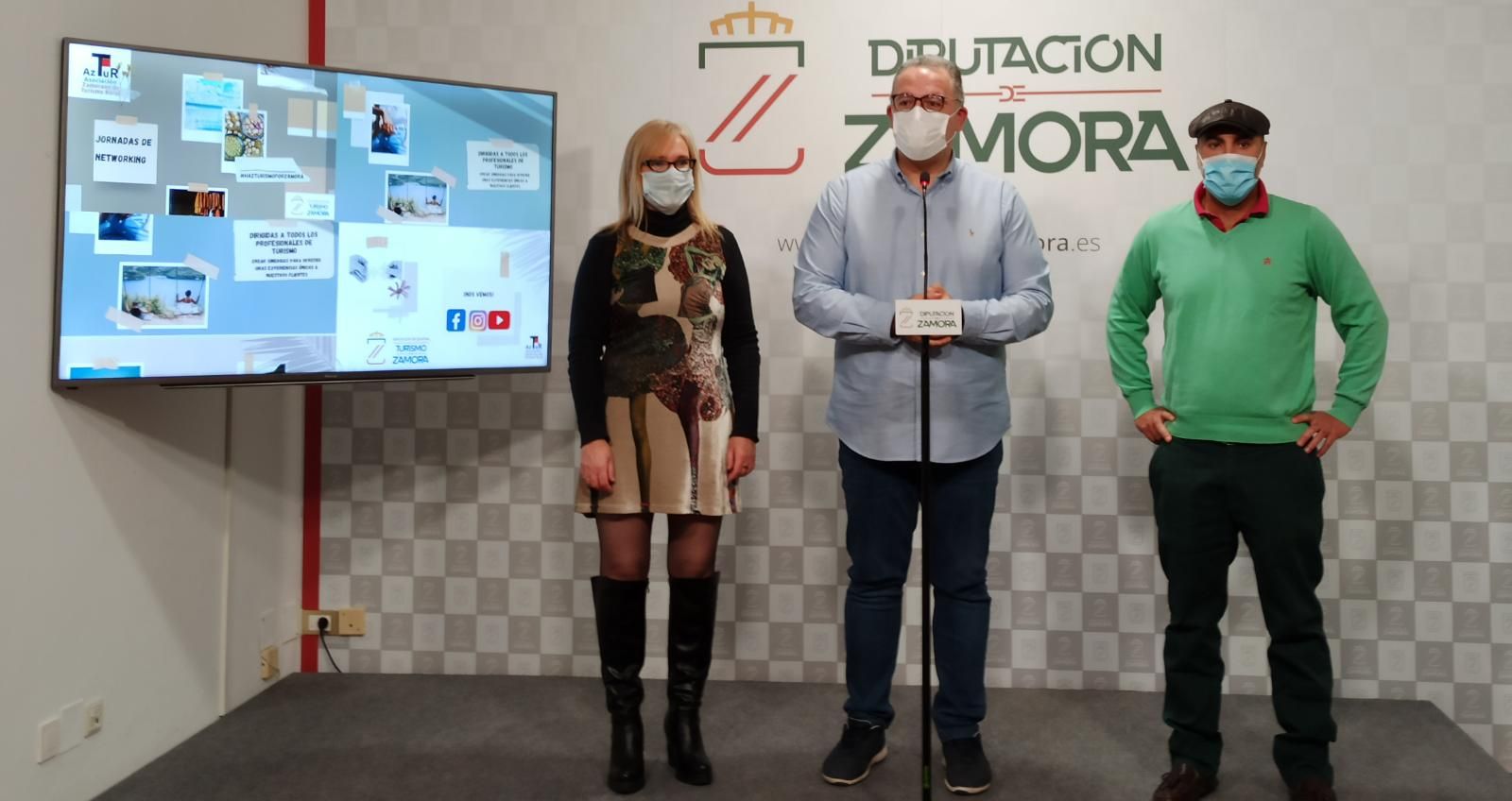 Un instante de la presentación del networking de AZTUR