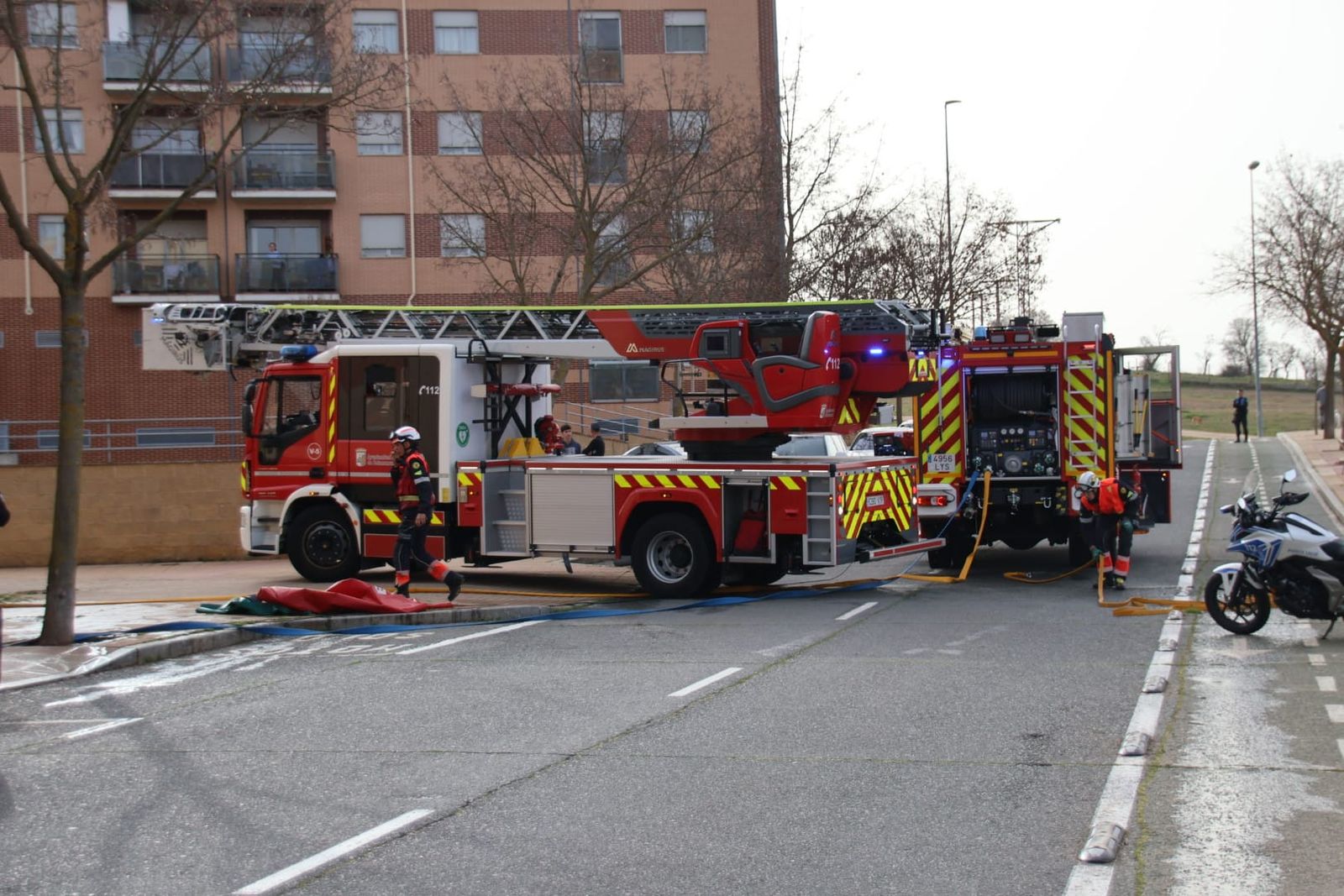 Incendio en la calle del Alcalde Beltrán de Heredia