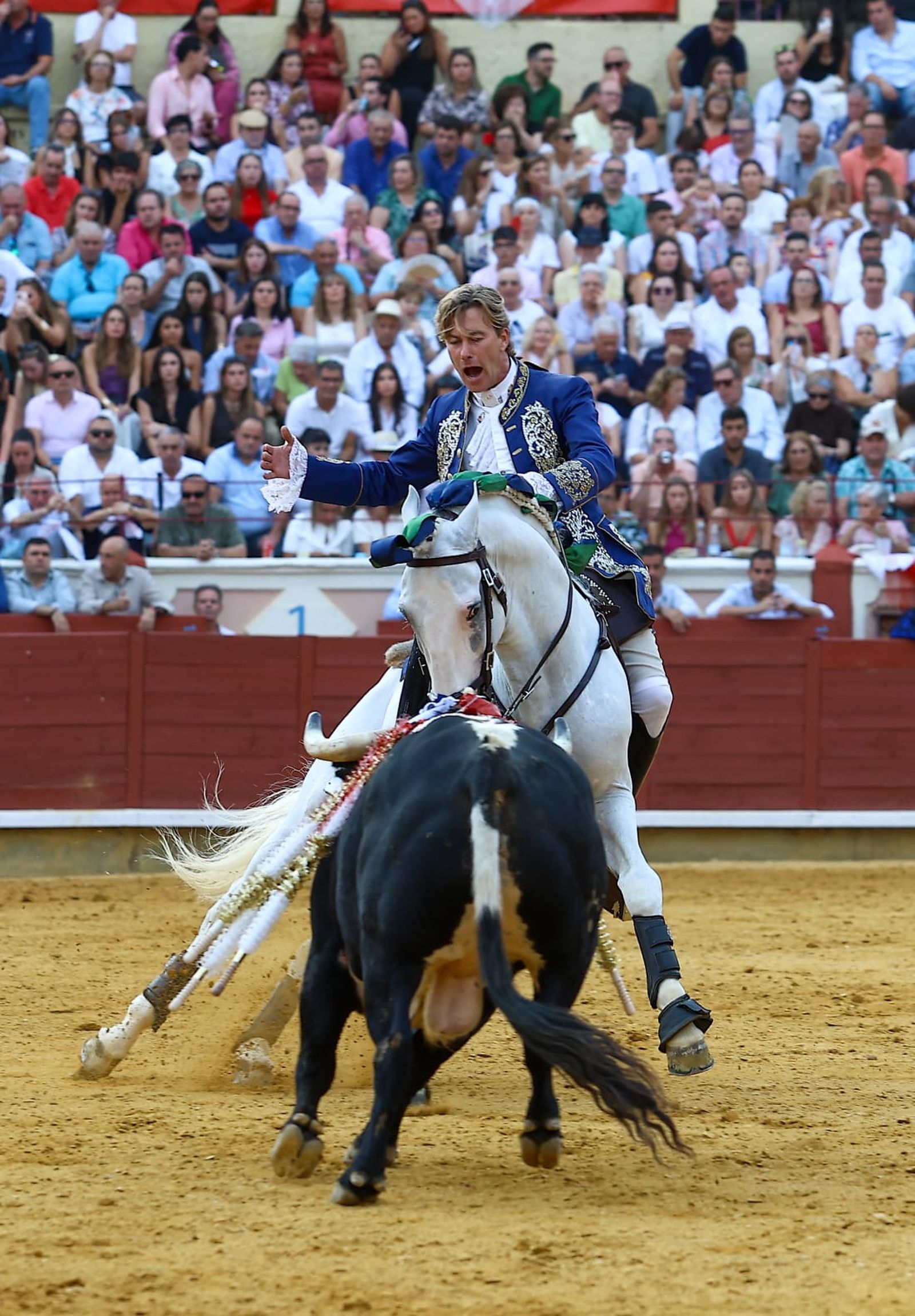 El rejoneador portugués Rui Fernandes