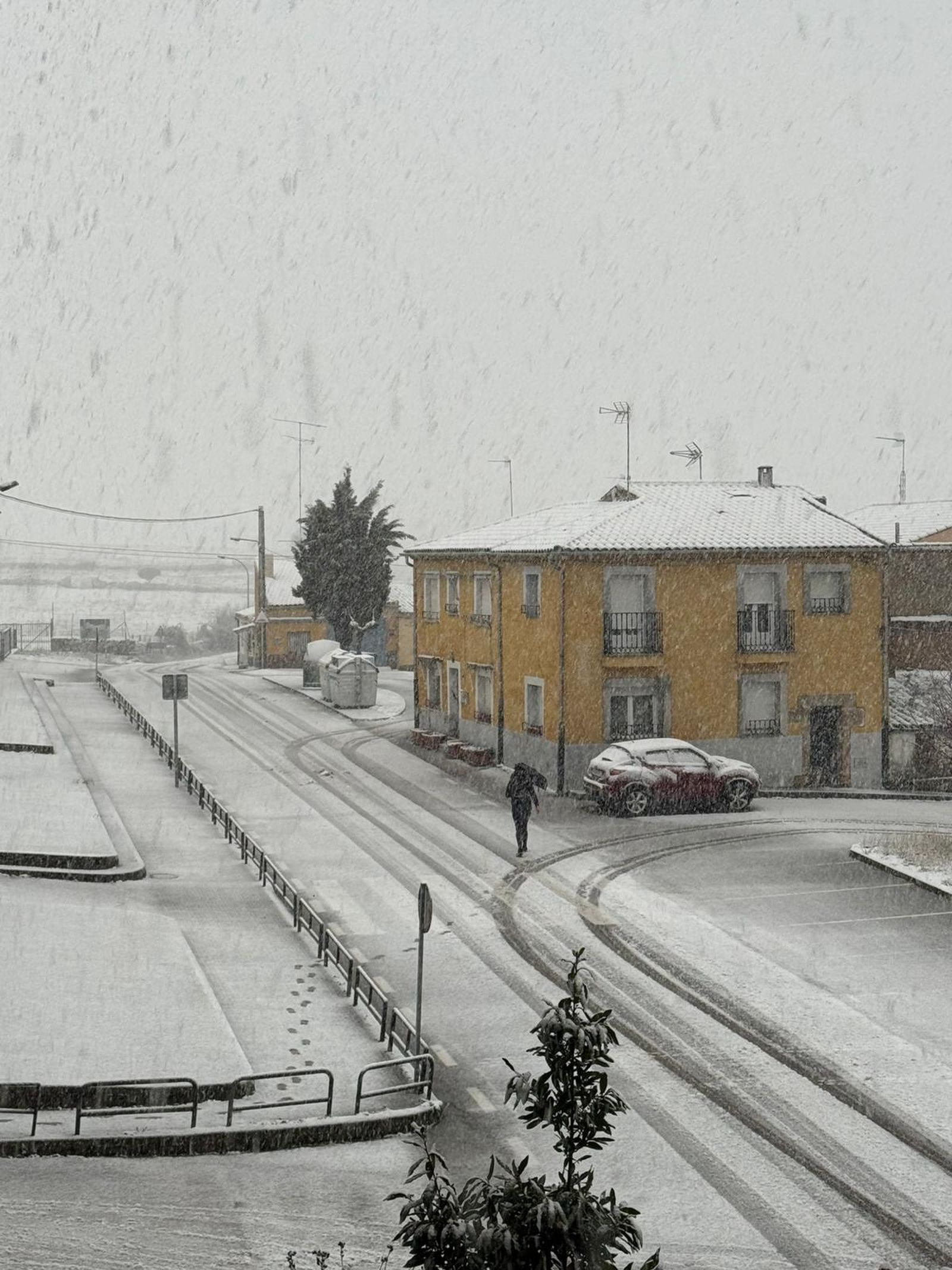 La nieve anega carreteras y tiñe de blanco Salamanca capital y provincia: imágenes de la nevada de este 28 de enero