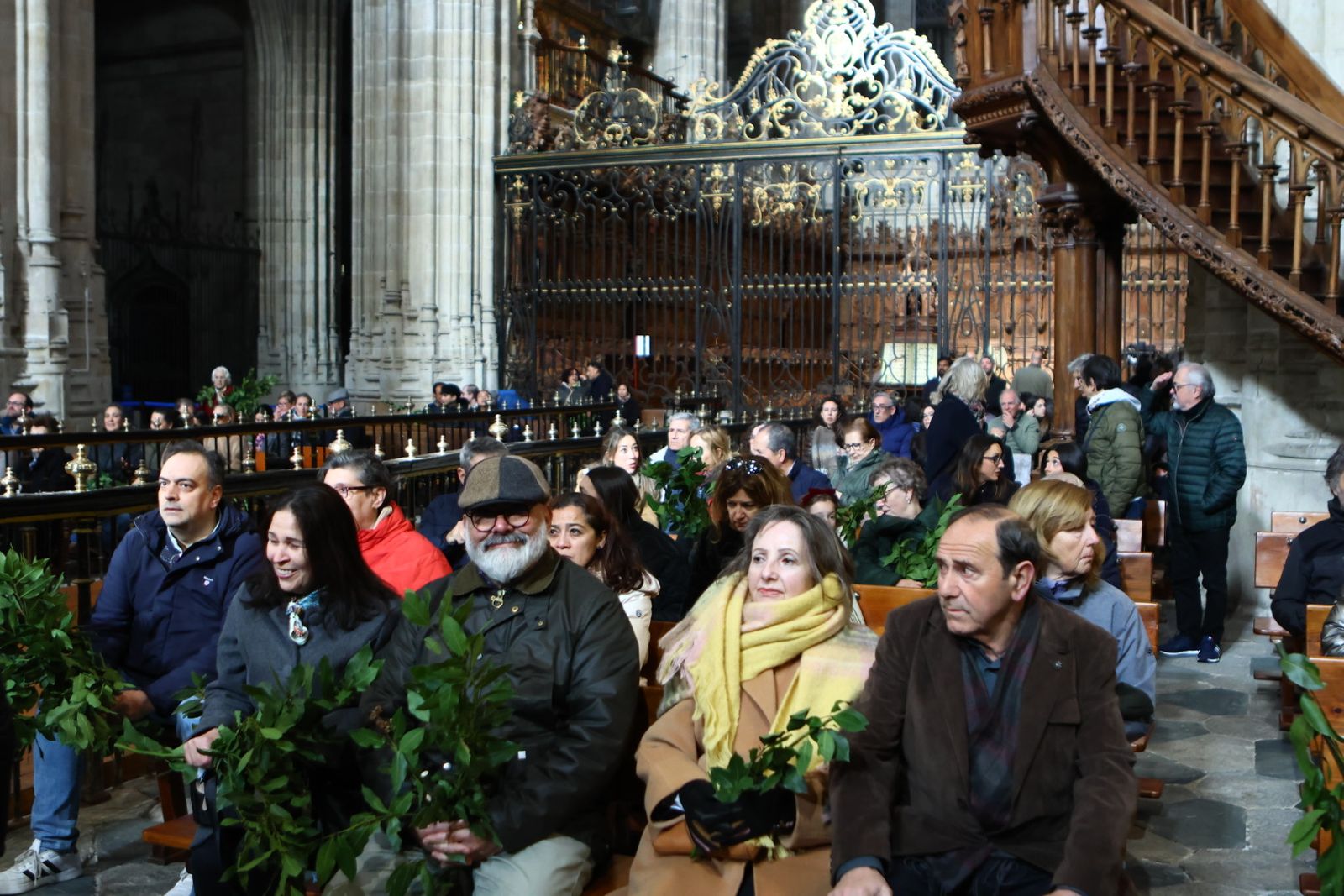 Bendición de palmas con motivo del Domingo de Ramos