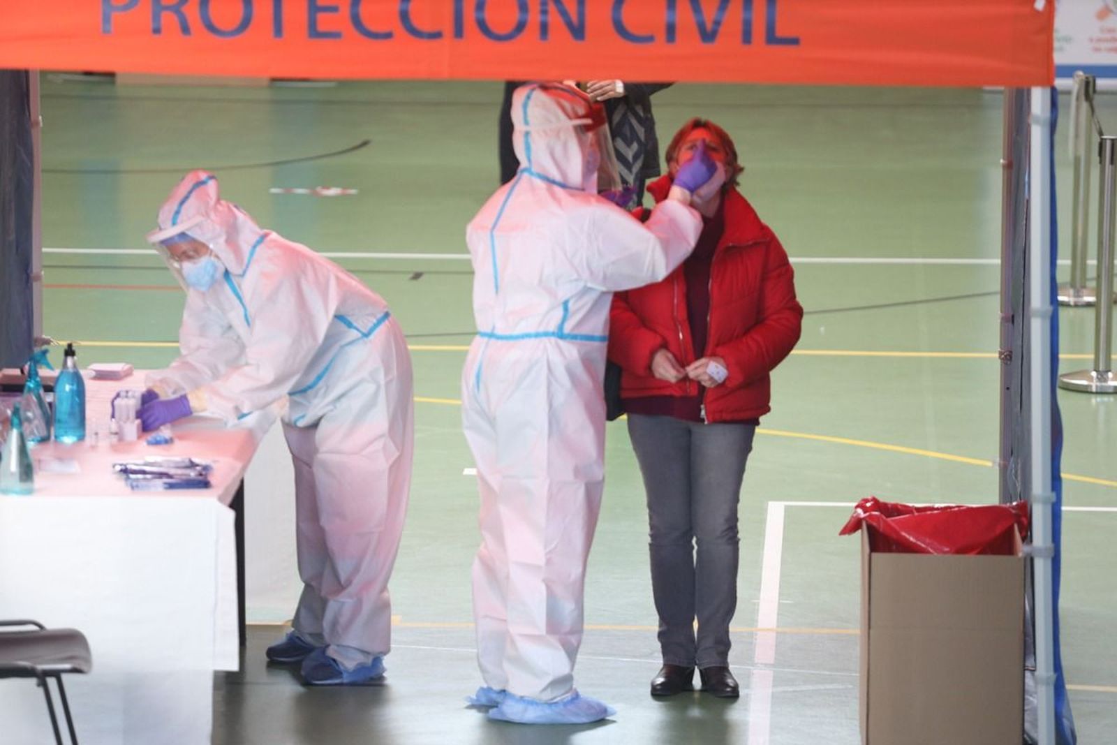 Inicio de las pruebas del coronavirus por el cribado masivo en la Universidad de Salamanca