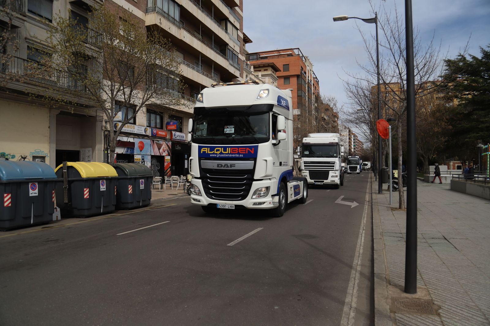 Segundo día de protestas de los transportistas zamoranos Foto María Lorenzo (8)