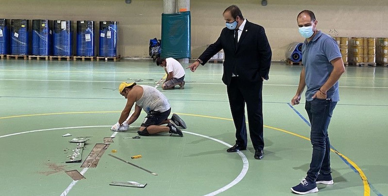 Reformas en el pabellón de Guijuelo 1