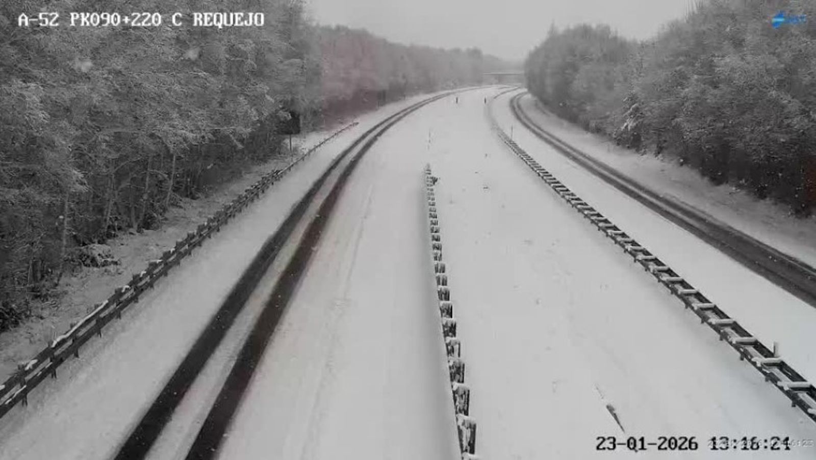 Situación actual de la A-52 a su paso por Requejo