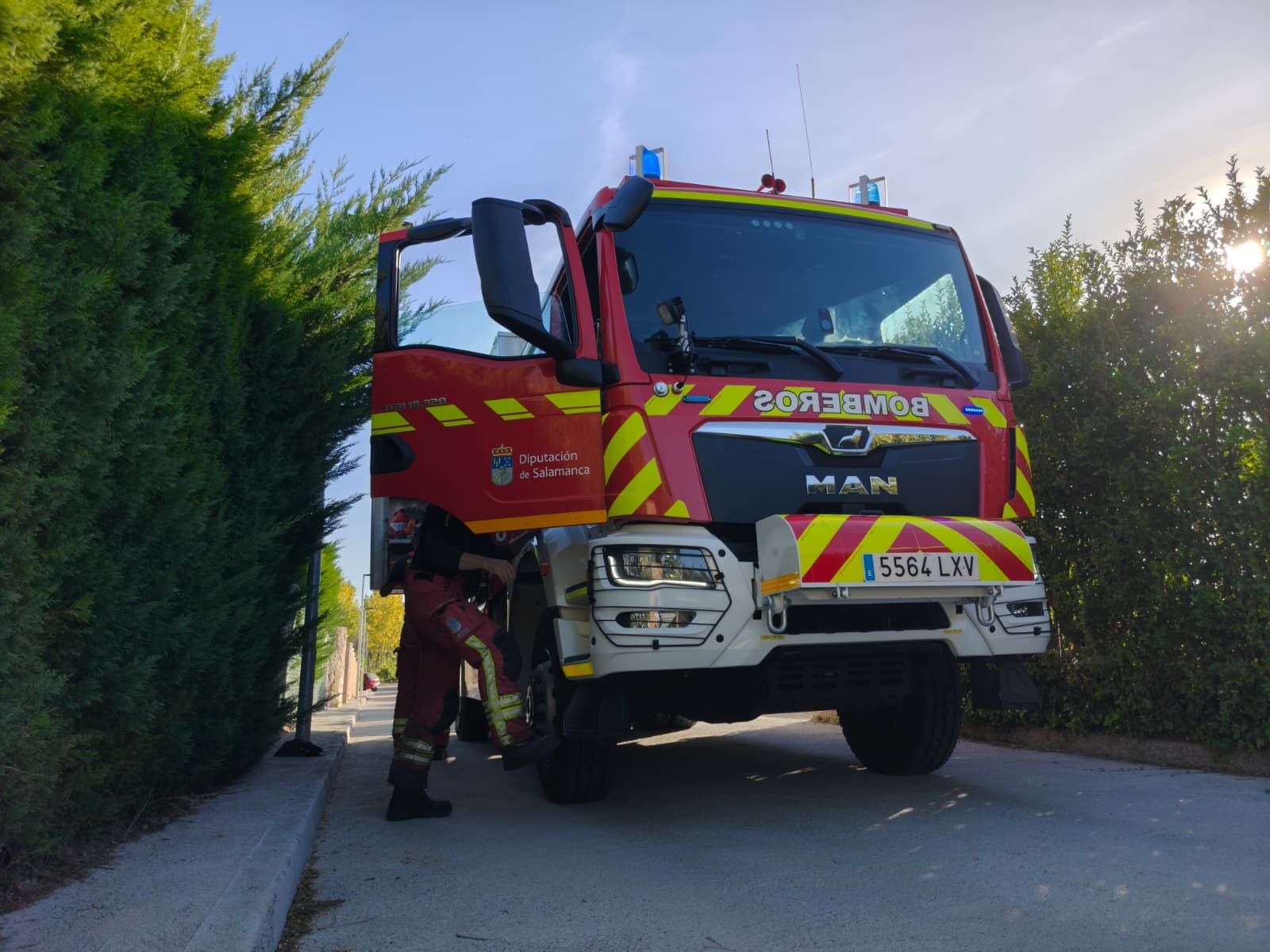 Incendio en una vivienda en Valverdón