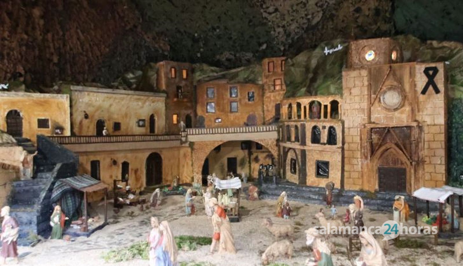 Inauguración Belén militares