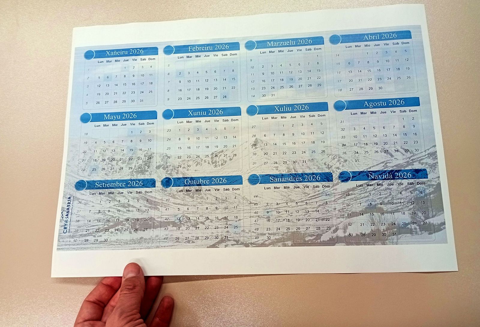 Calendario de CrioSanabria 2026