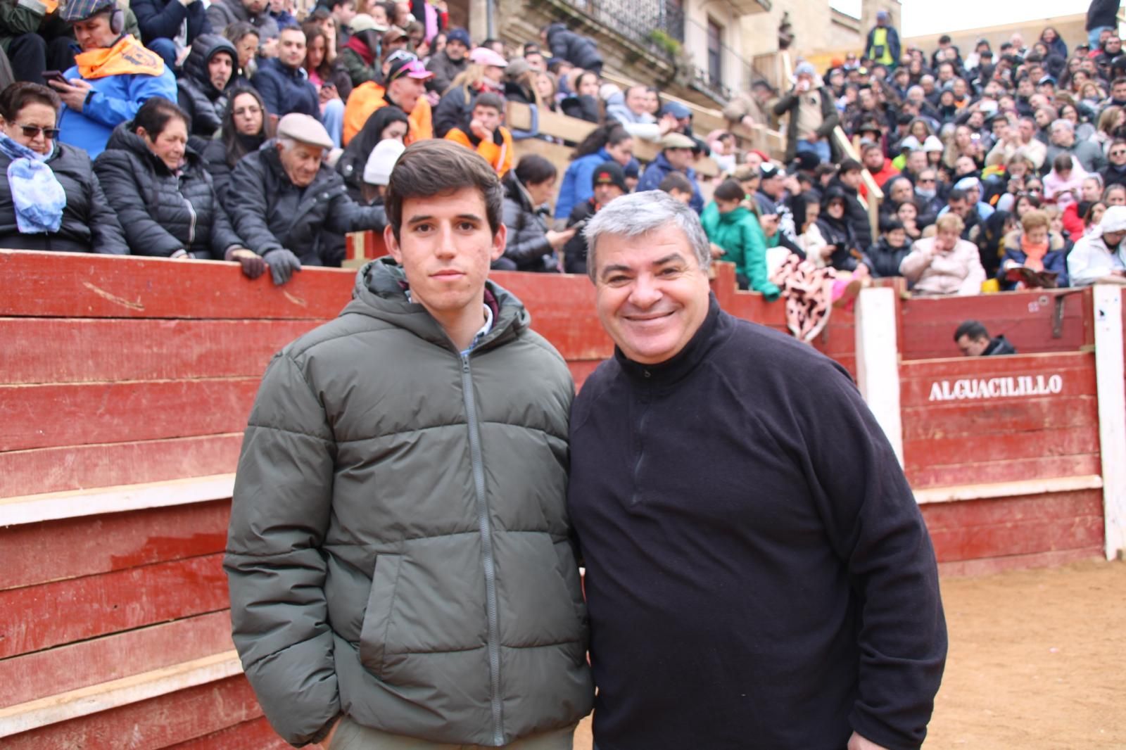 Ambiente en el encierro a caballo de Ciudad Rodrigo