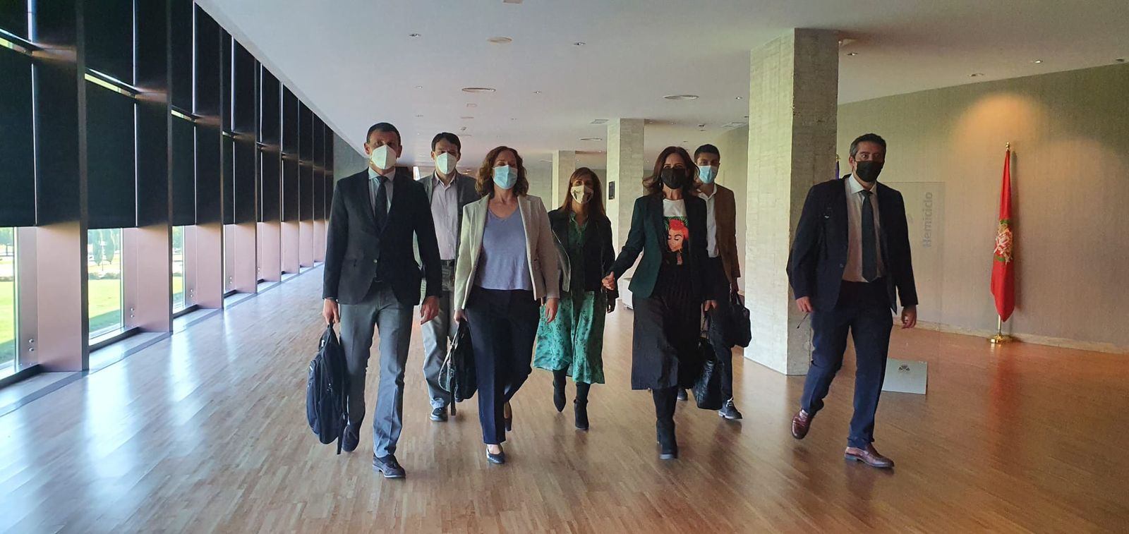 Llegada a las Cortes de Carlota Amigo