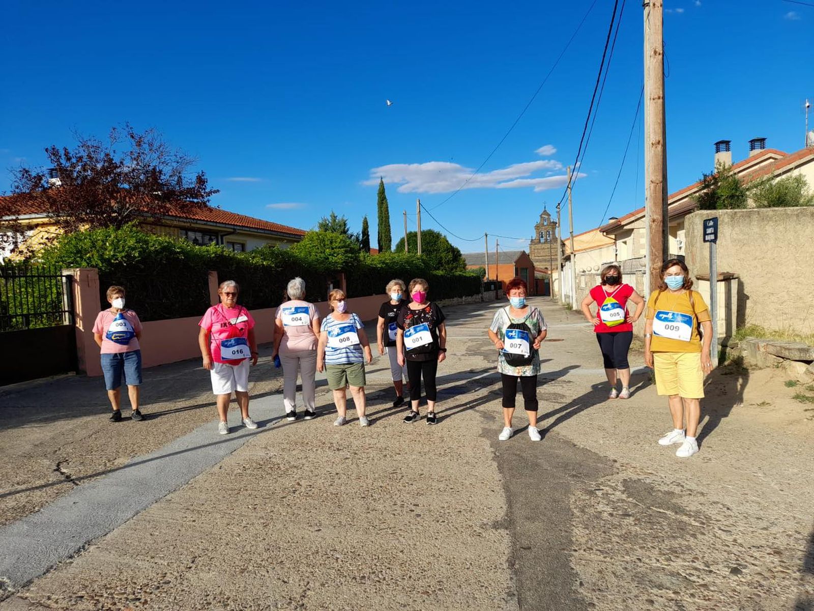 Caminantes de Arcenillas en otra marcha