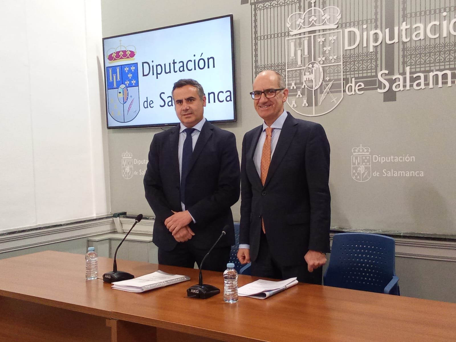 Antonio Labrador y Javier Iglesias presentan los Planes Provinciales de la Diputación 2024 2025
