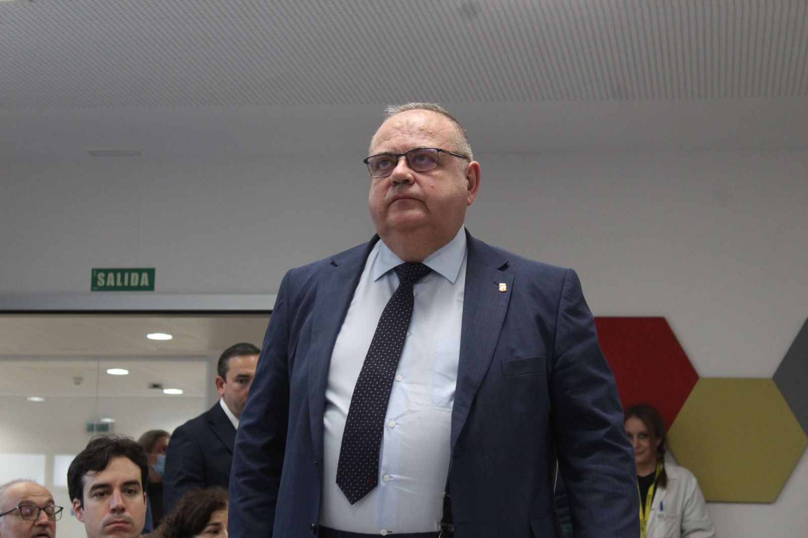 Alejandro Vázquez durante la presentación de la nueva gerente del Complejo Asistencial Universitario de Salamanca