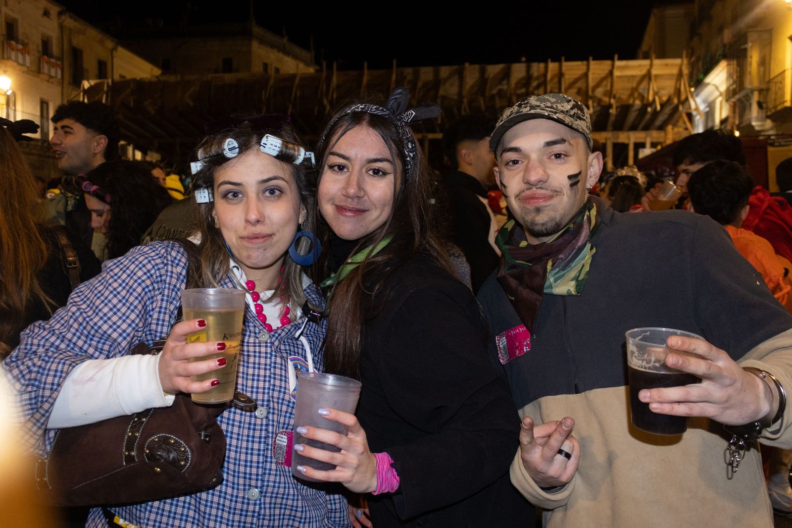Salamanca de noche, sábado del Carnaval del Toro de Ciudad Rodrigo