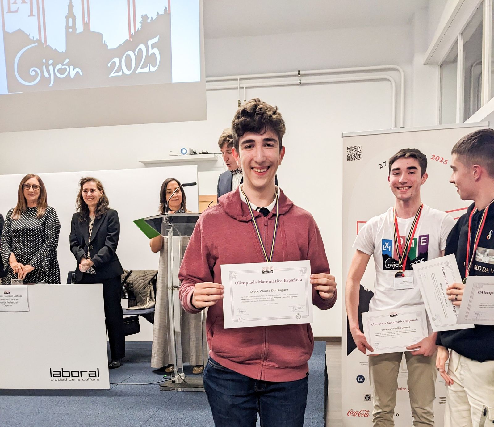 El salmantino Diego Alonso Domínguez, medalla de Oro en la Olimpiada Española de Matemáticas El salmantino Diego Alonso Domínguez, medalla de Oro en la Olimpiada Española de Matemáticas