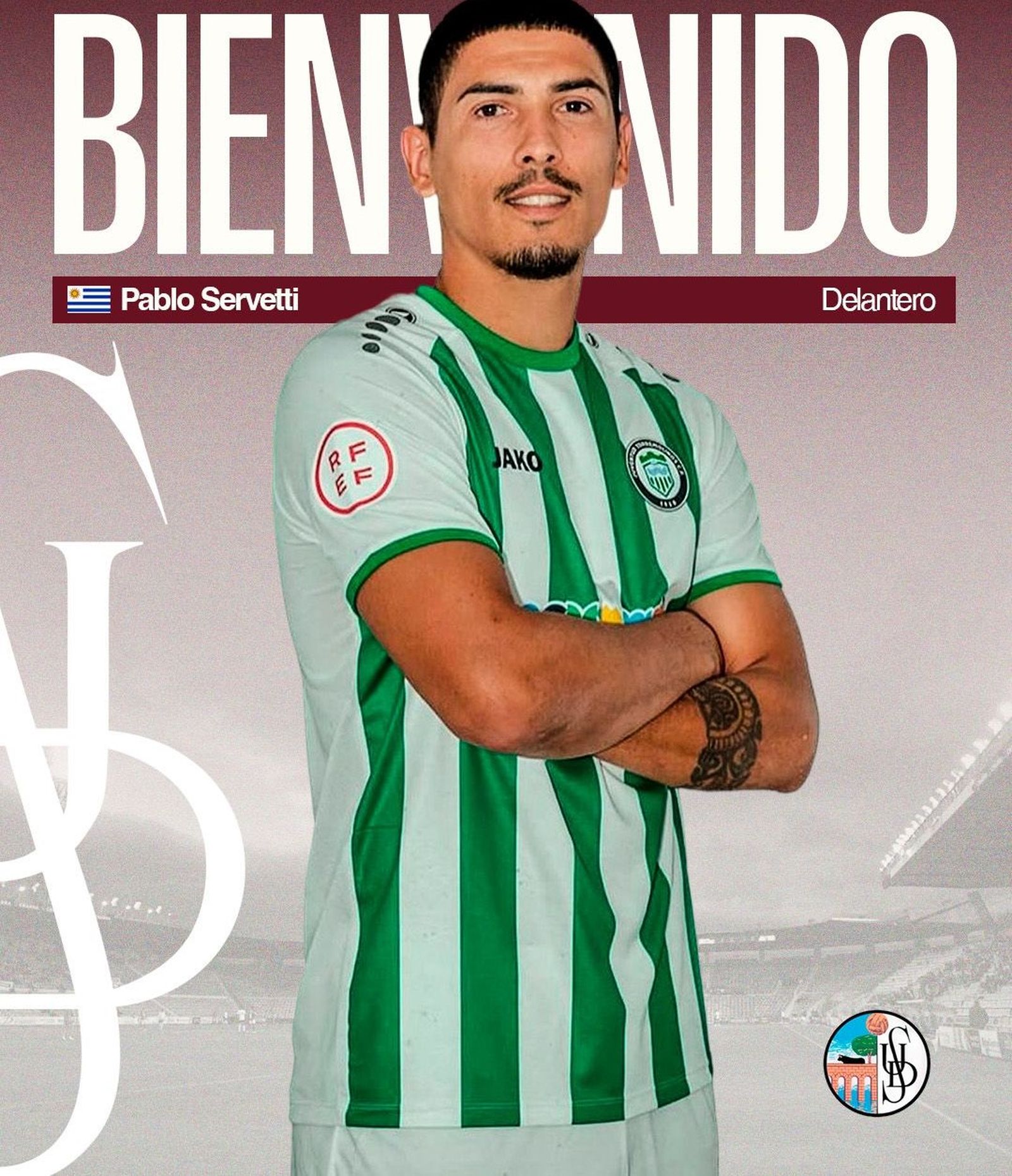 El Salamanca CF UDS refuerza su ataque con la llegada del uruguayo Pablo Servetti
