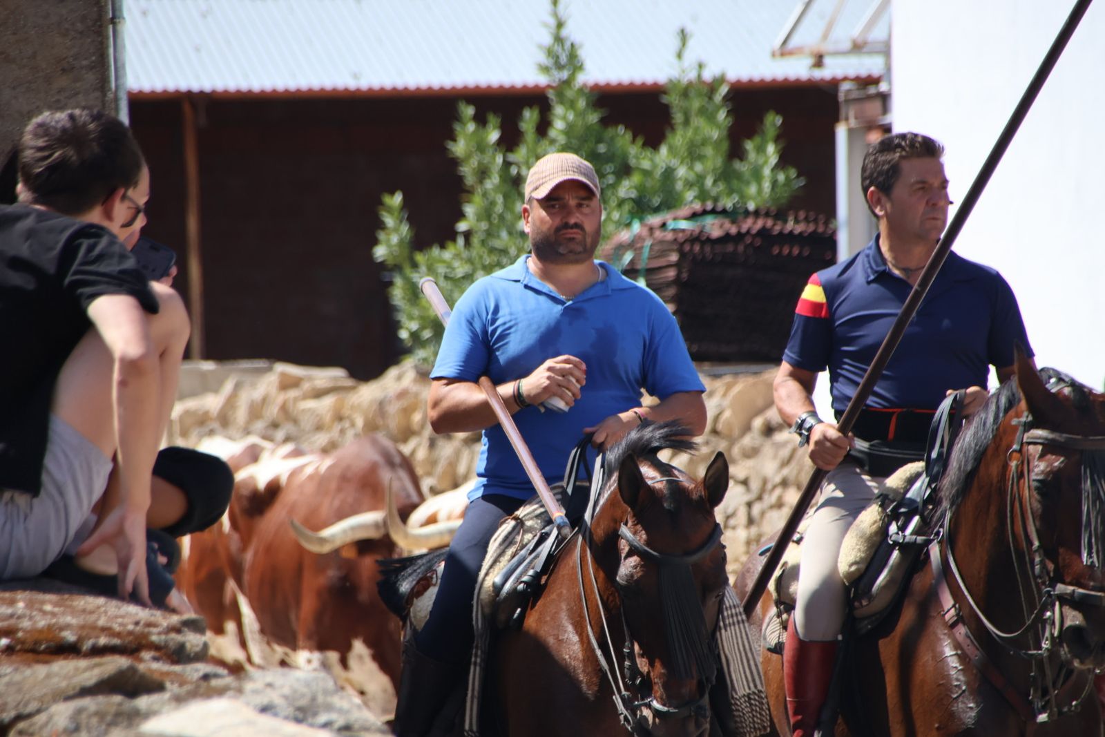 Lumbrales encierro a caballo