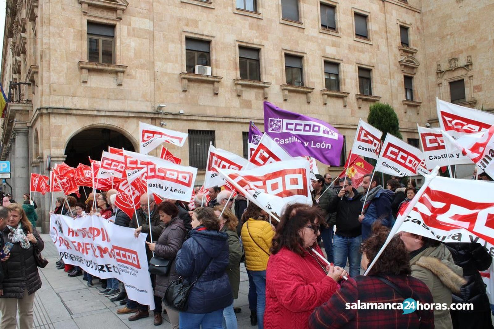 Concentración de sindicatos por despido por baja laboral (11)