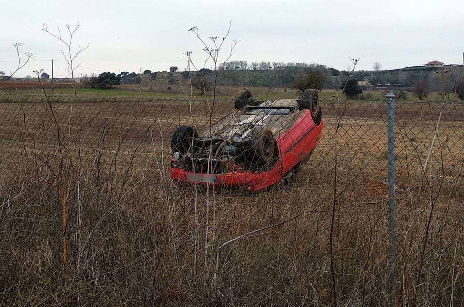 Vuelco carretera almaraz