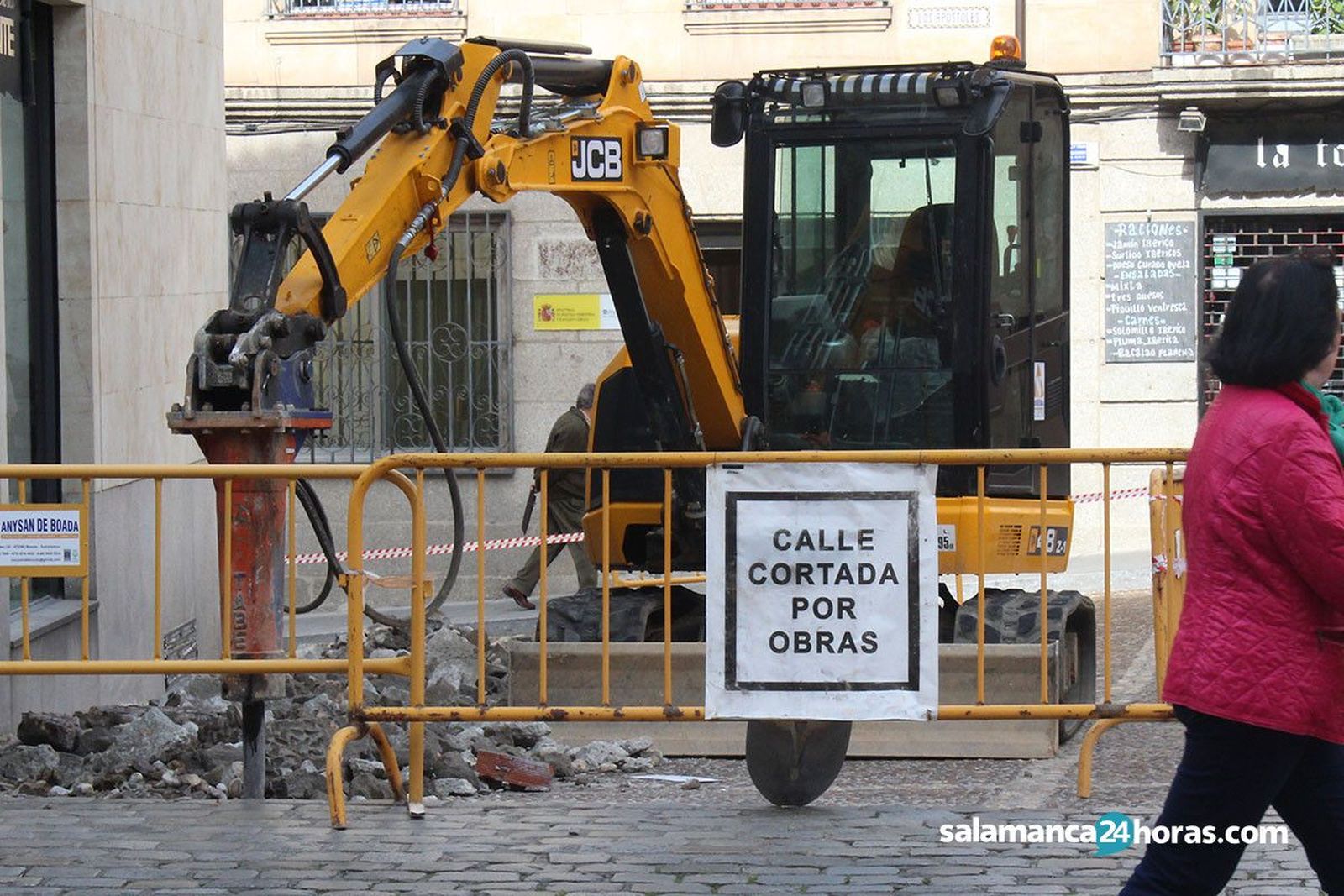 Calle cortada obras 2
