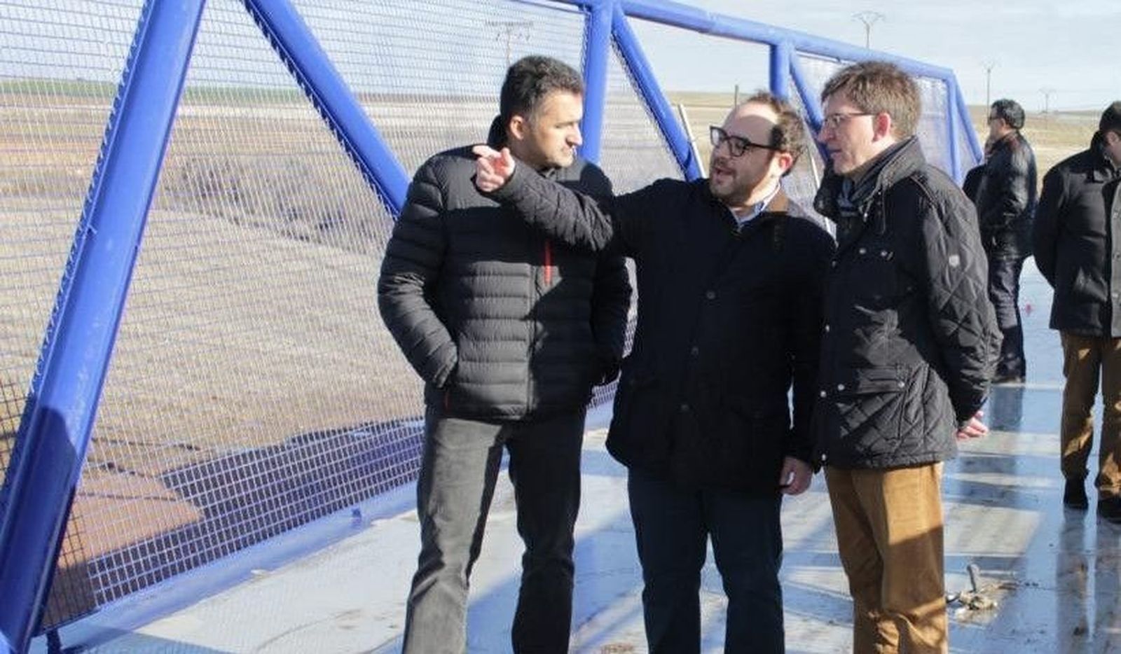 Jesús Quintero, situado a la derecha, en un acto en Cabrerizos