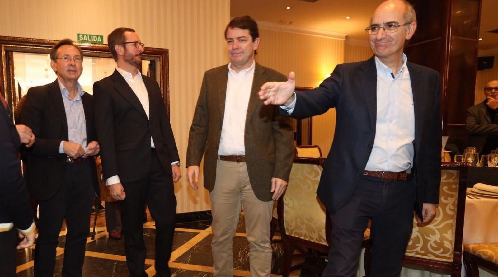 Robles, Maroto,  Mañueco e Iglesias