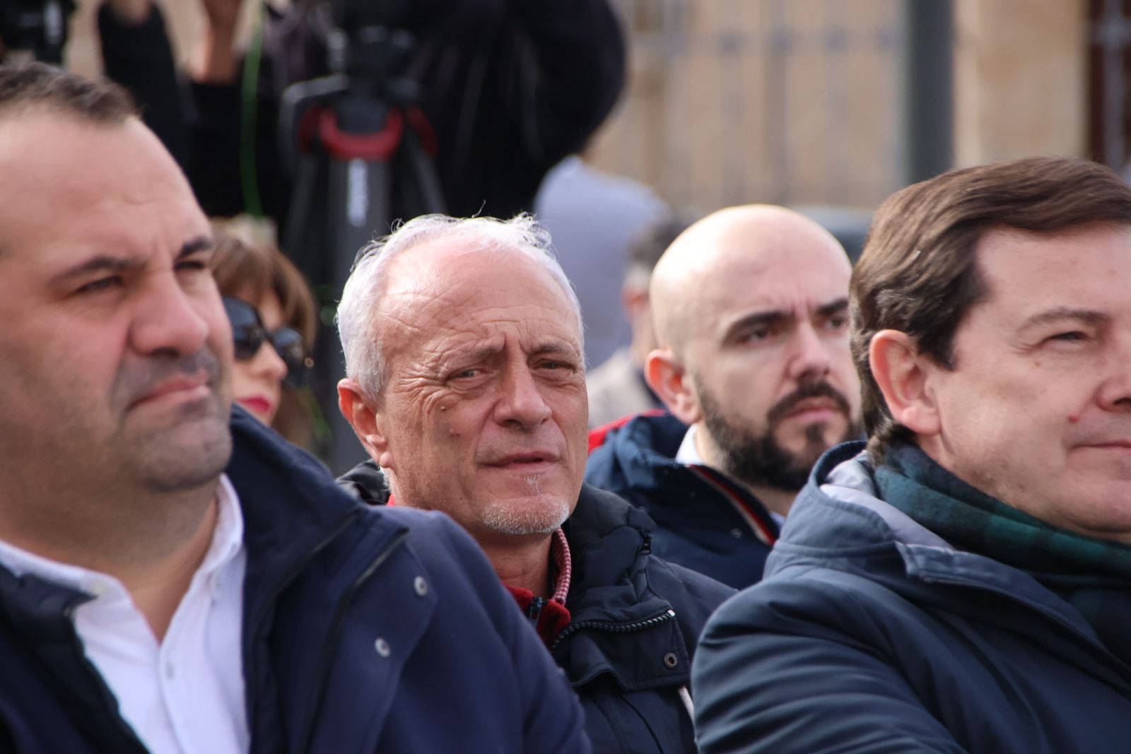 Mañueco presenta su caravana de vehículos en Salamanca